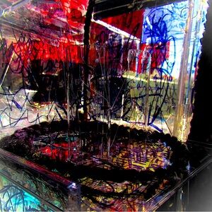 Passion. A photograph of a hand made psychological Sculpture.